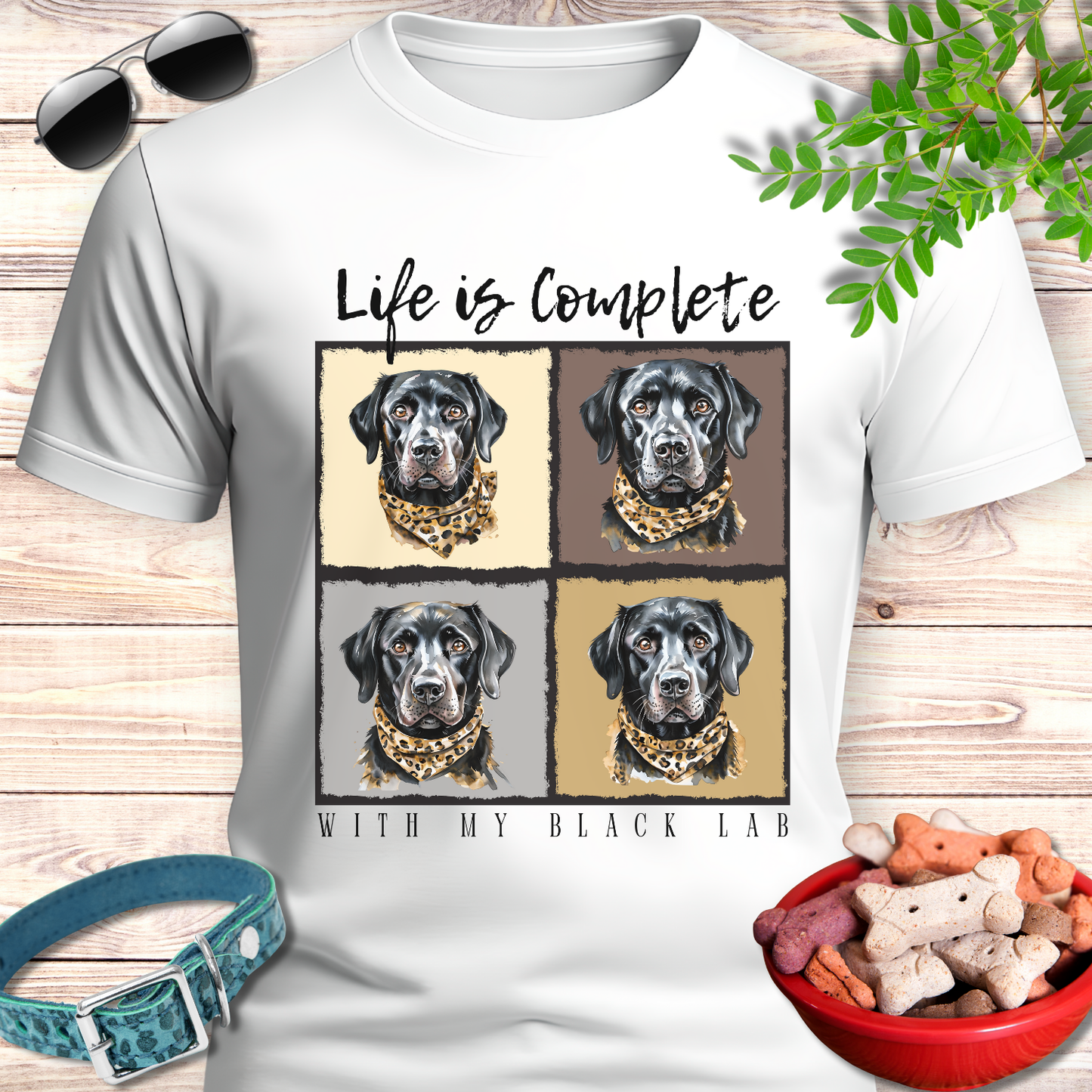 Black Lab Life Is Complete TShirt
