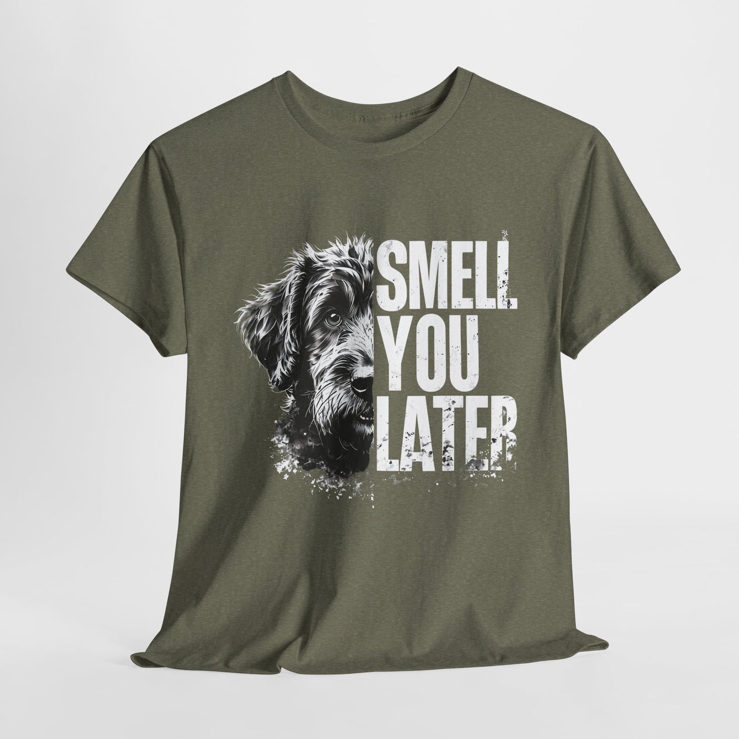 Crazy_Dog_Tee Smell You Later in heather military green