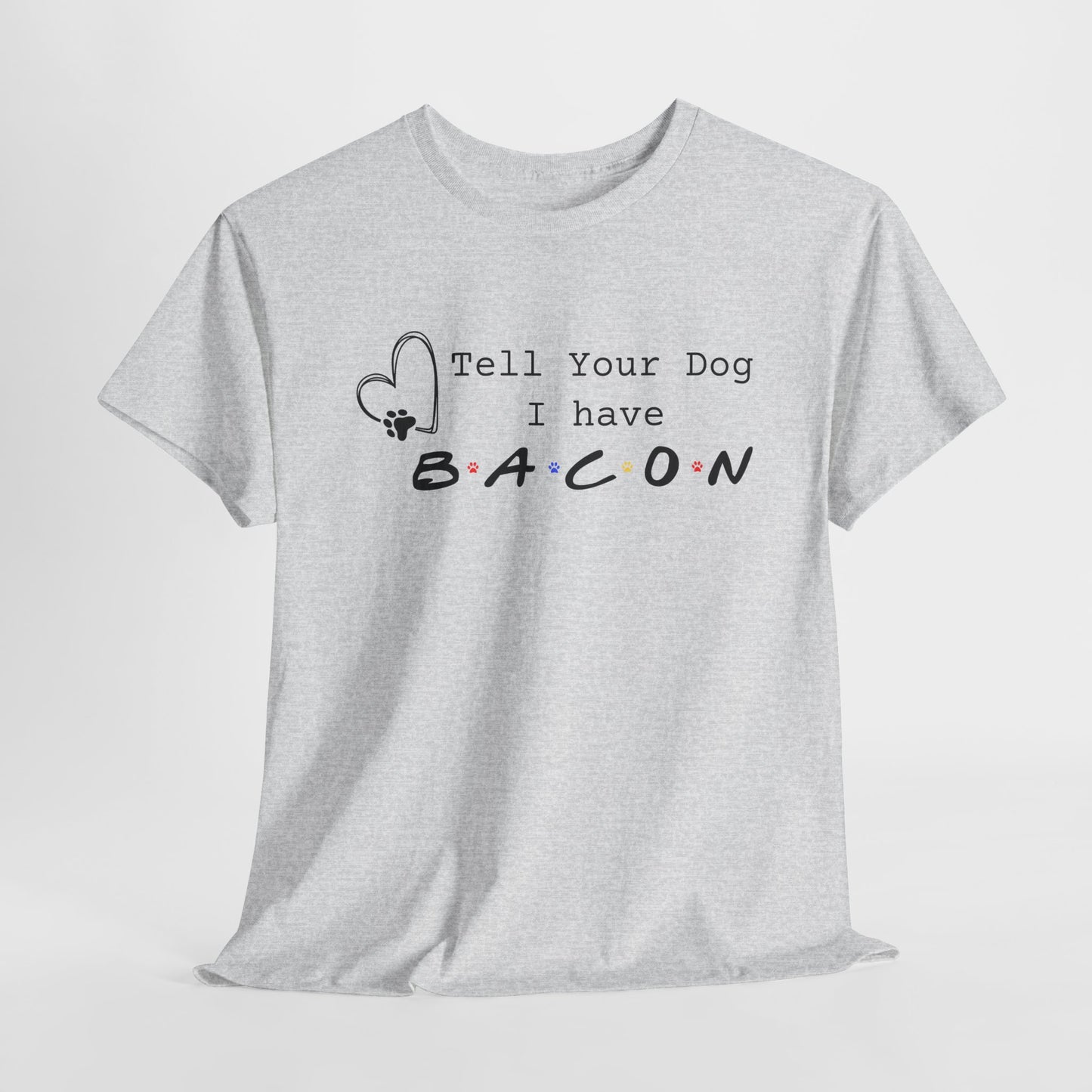 Ash t-shirt with humorous text design on a white background