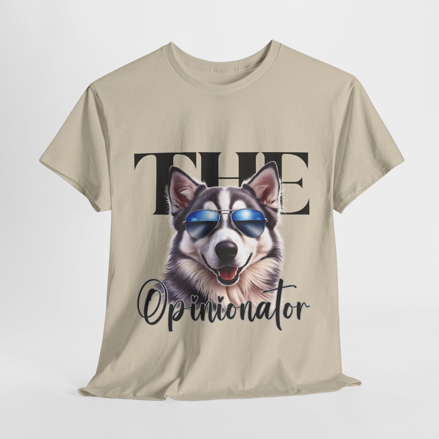 HUSKY DOG T SHIRT The Opinionator in sand
