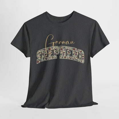 German Shepherd Teal Paisley Varsity TShirt