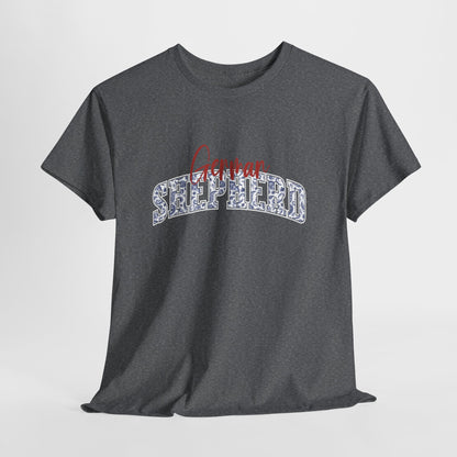 German Shepherd TShirt | Varsity Chinoiserie GSD Shirt Mens & Womens