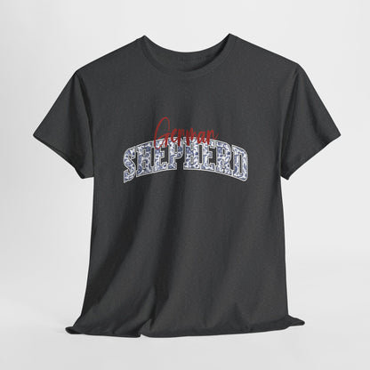 German Shepherd TShirt | Varsity Chinoiserie GSD Shirt Mens & Womens