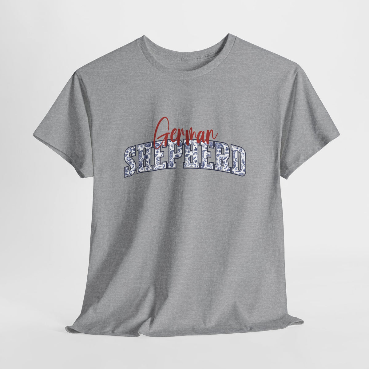 German Shepherd TShirt | Varsity Chinoiserie GSD Shirt Mens & Womens