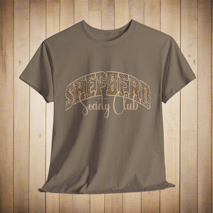 German Shepherd TShirt Leopard Print in brown savana