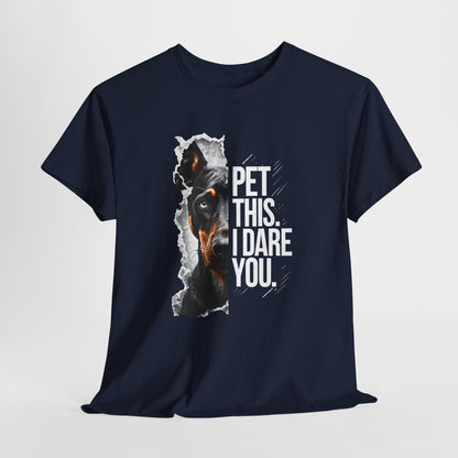 CRAZY DOG TEE Doberman Pet This Shirt in navy