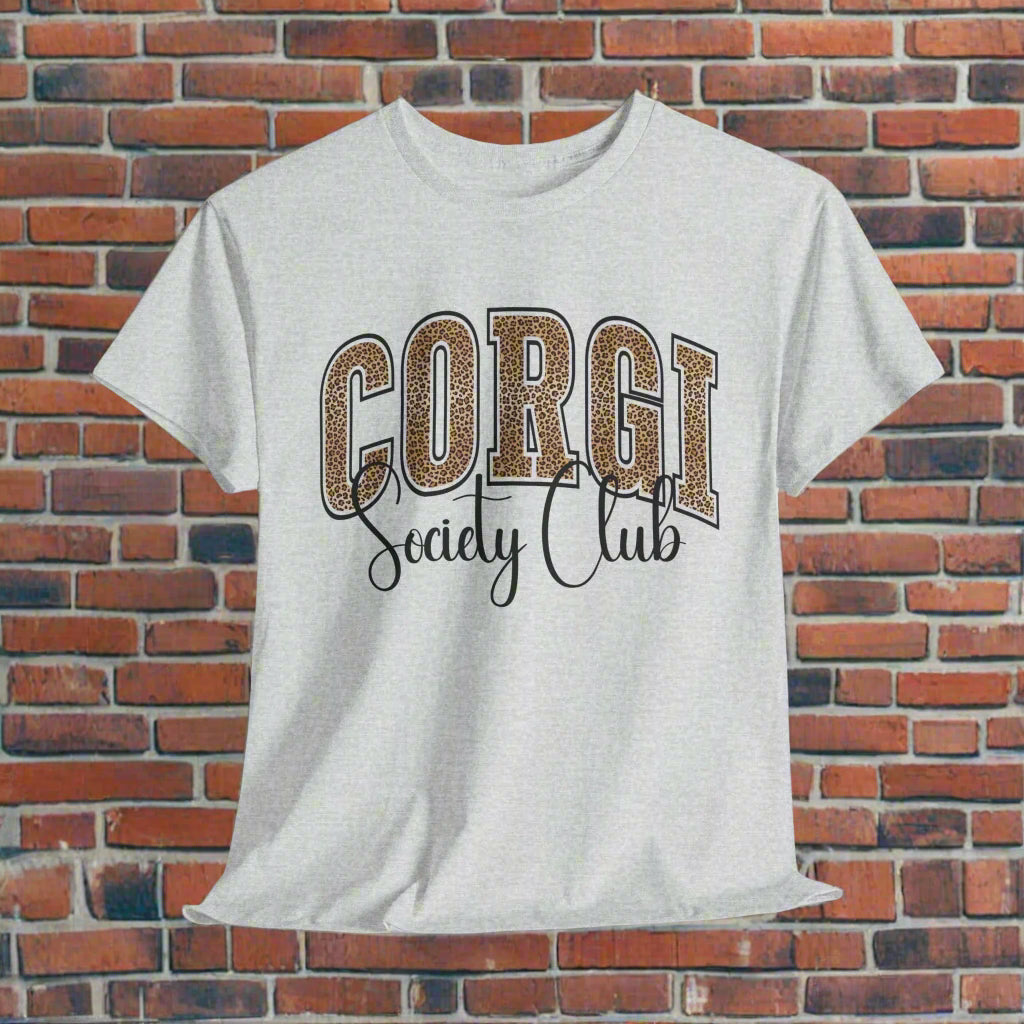 Corgi Shirt Varsity Letters Society Club in Ash
