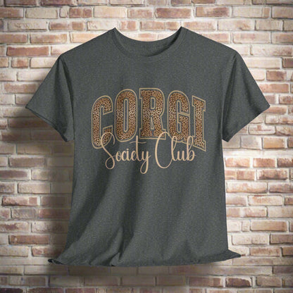 Corgi Shirt Varsity Letters Society Club in Graphite Heather