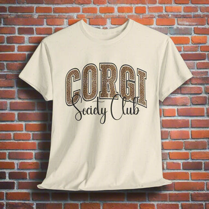 Corgi Shirt Varsity Letters Society Club in Natural