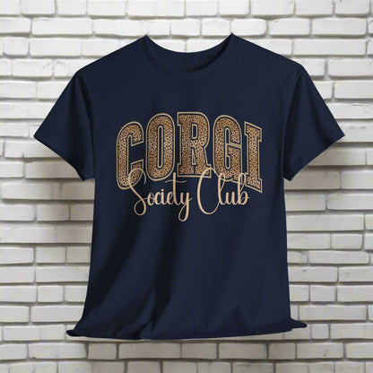 Corgi Shirt Varsity Letters Society Club in Navy