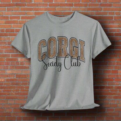 Corgi Shirt Varsity Letters Society Club in Sport Grey