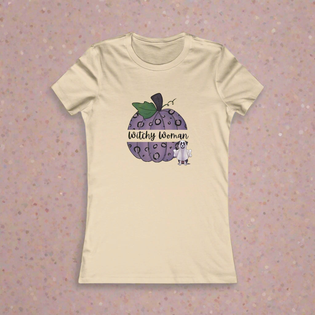 Cute Halloween Shirt for Women in soft cream