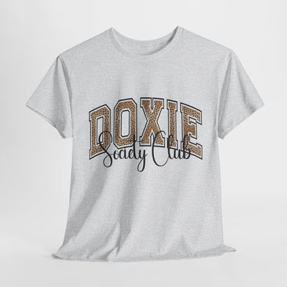 DOXIE SHIRT Society Varsity Letter in ash