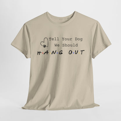 Sand t-shirt with humorous text design on a white background