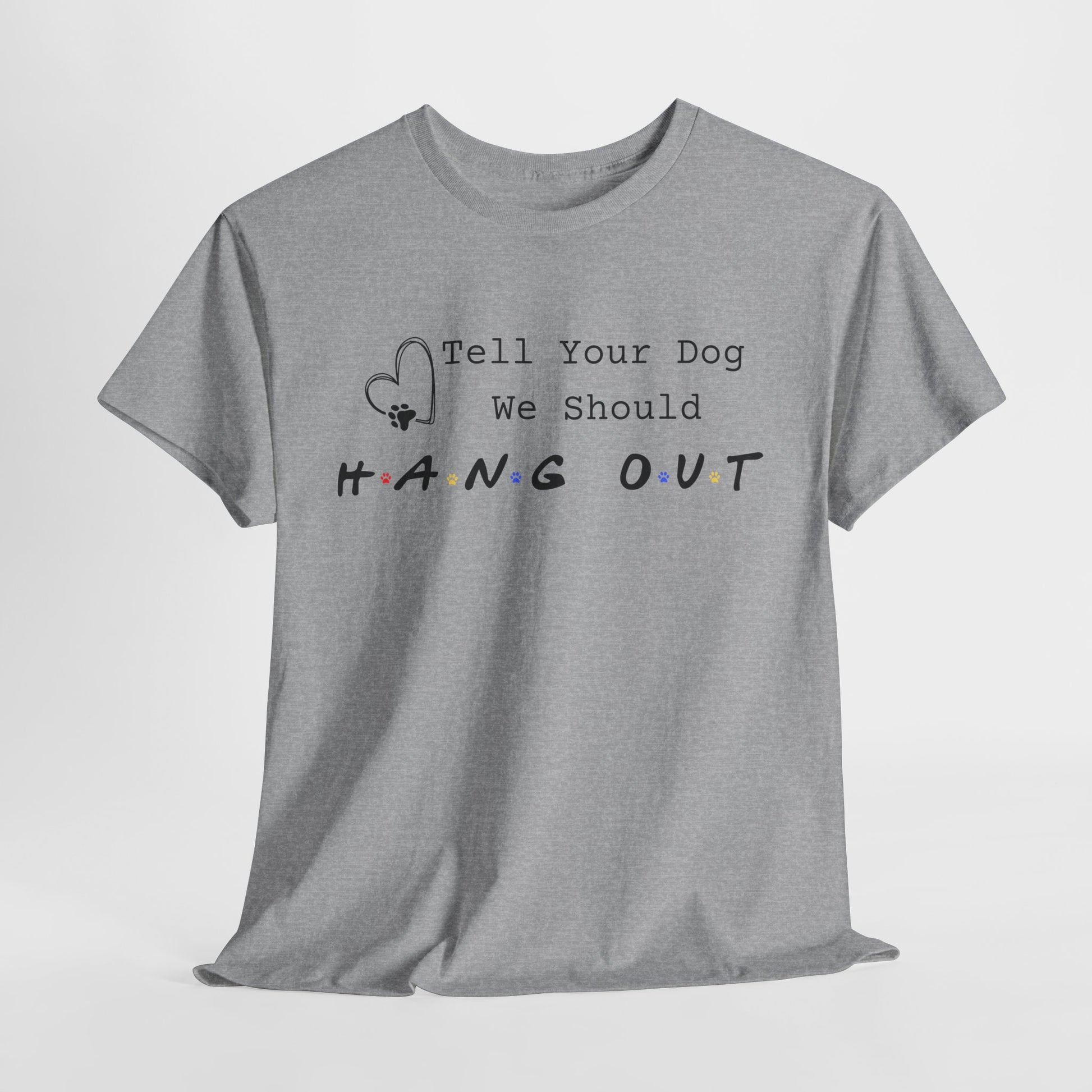 Sports Gray t-shirt with humorous text design on a white background