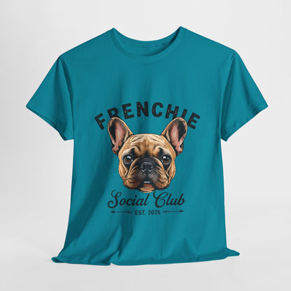 FRENCHIE T SHIRT Social Club in tropical blue