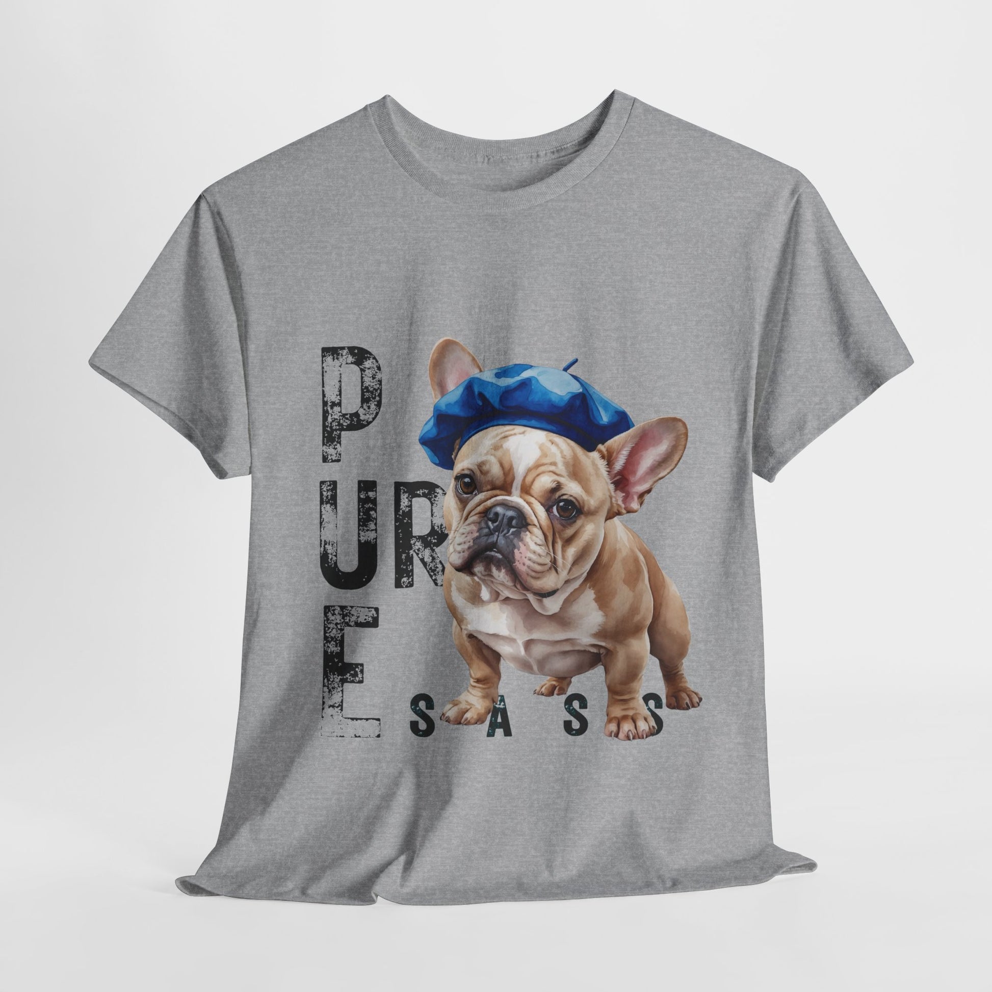 FRENCH BULLDOG SHIRT Pure Sass in sport gray