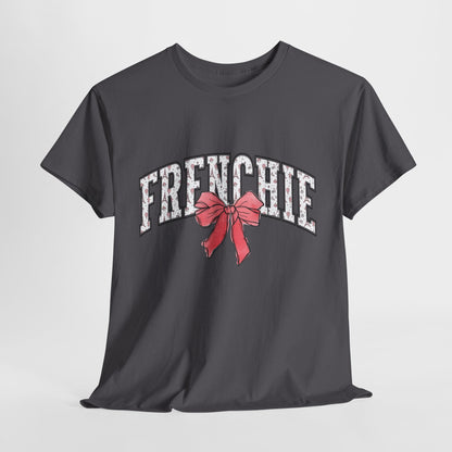 FRENCH BULLDOG SHIRT in Paris Theme in dark heather
