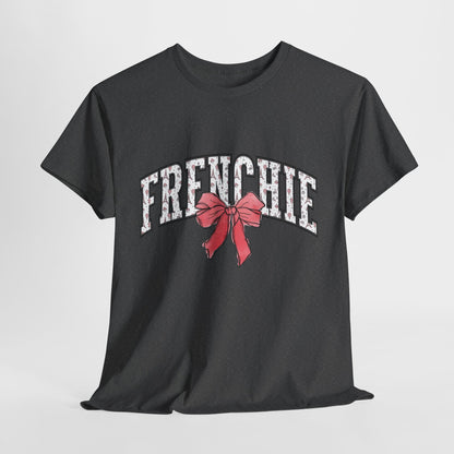 FRENCH BULLDOG SHIRT in Paris Theme in dark heather gray