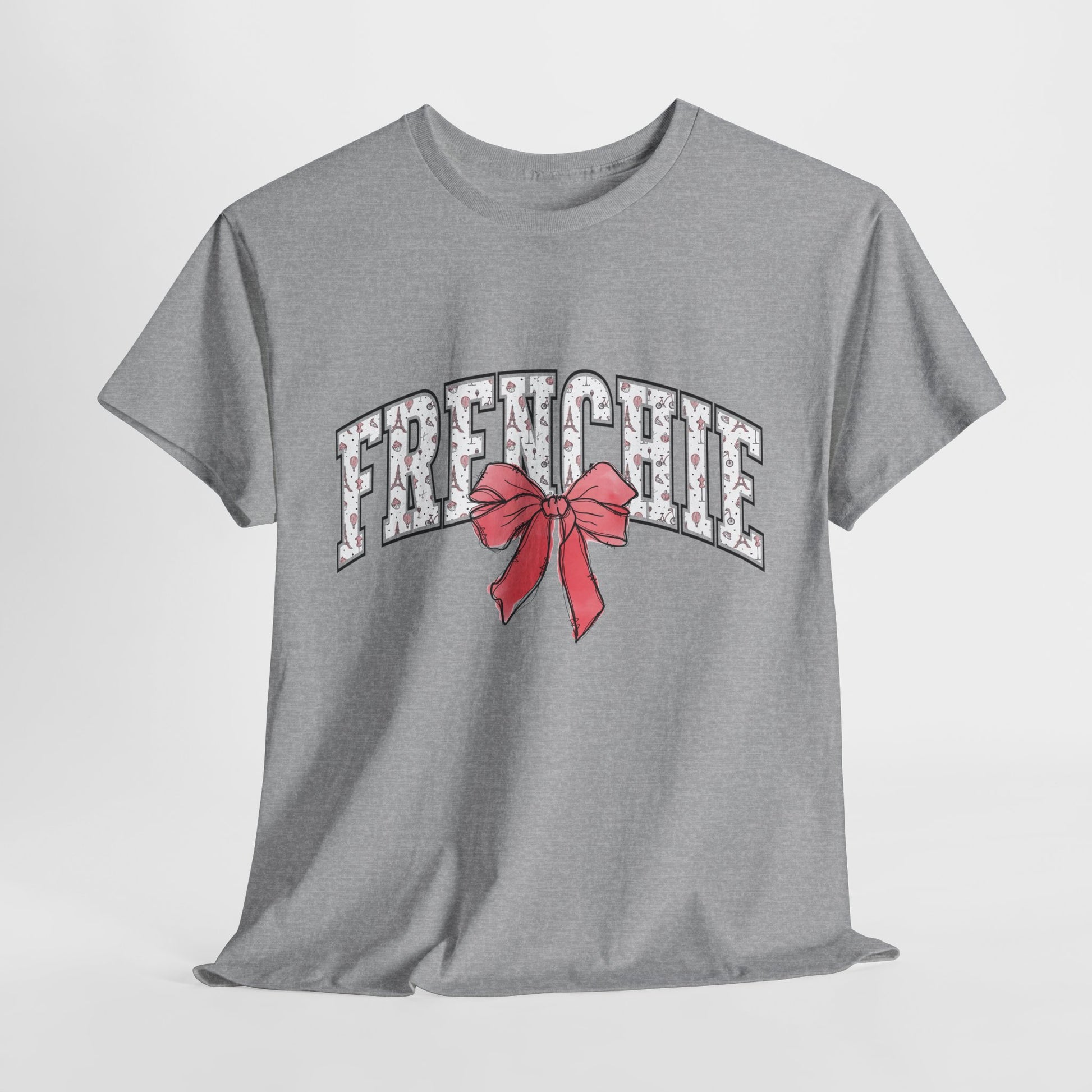 FRENCH BULLDOG SHIRT in Paris Theme in sport grey