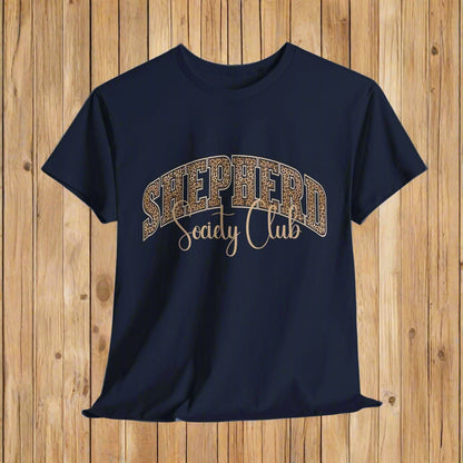 German Shepherd TShirt Leopard Print in midnight