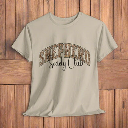 German Shepherd TShirt Leopard Print in sand