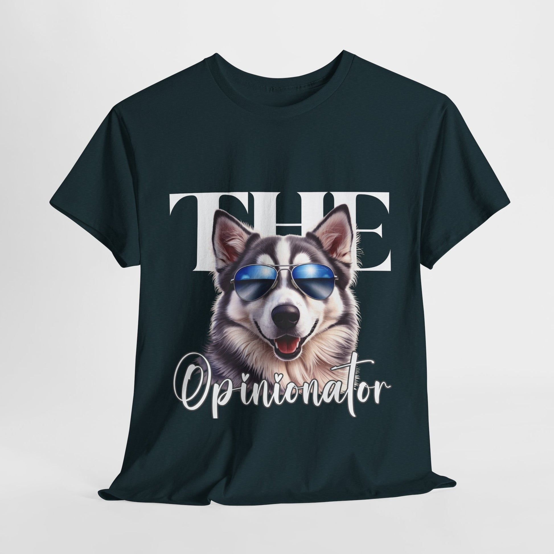 HUSKY DOG T SHIRT The Opinionator in midnight