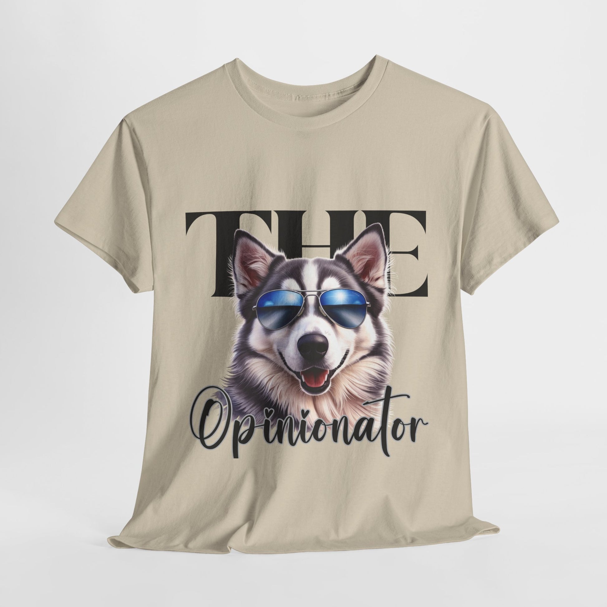 HUSKY DOG T SHIRT The Opinionator in sand