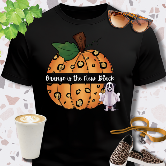 Halloween Pumpkin T Shirt Orange New Black in black