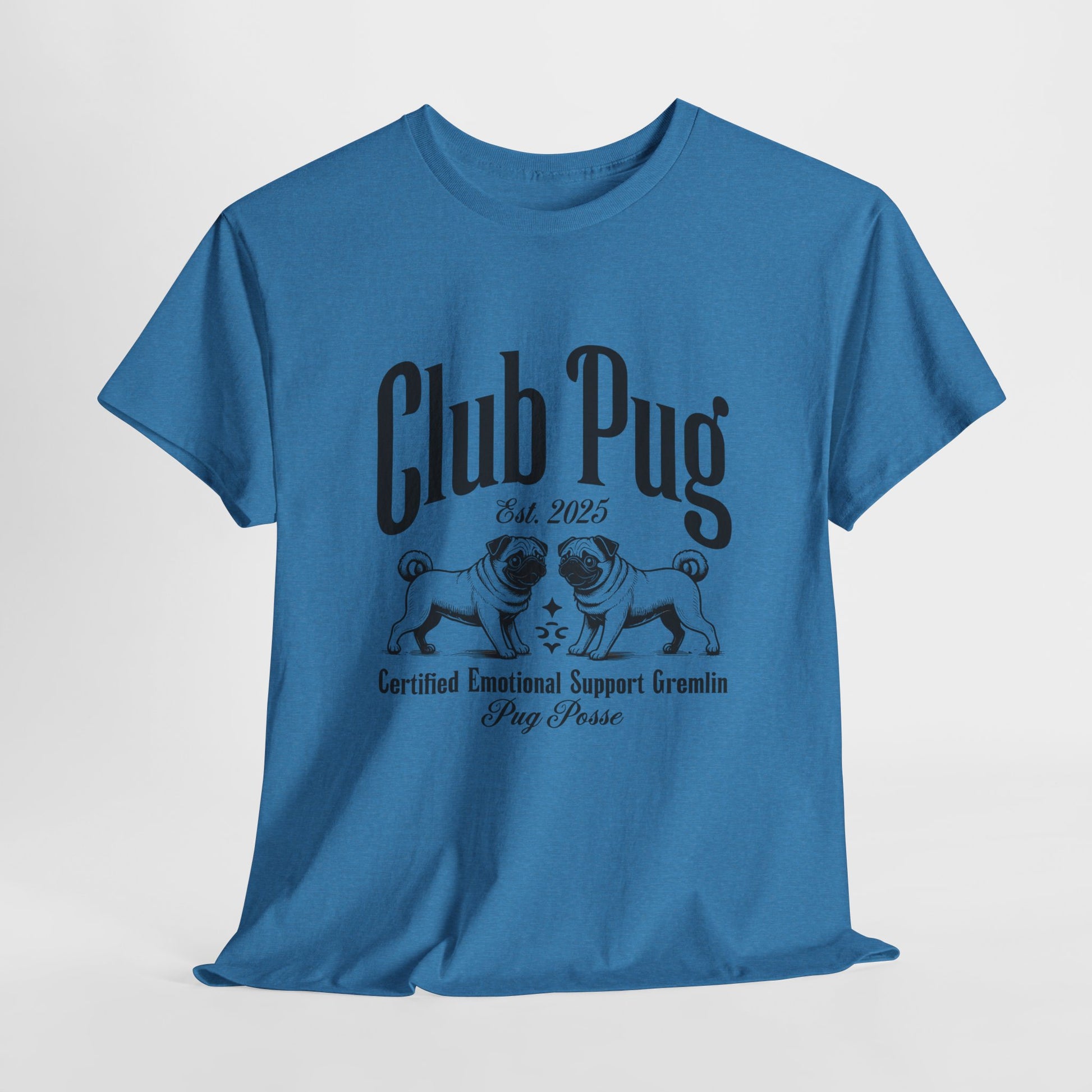 PUG LIFE SHIRT Club Pug Posse in sapphire