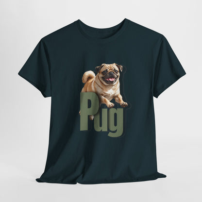 PUG LIFE SHIRT Fun Jumpin Pug in Midnight