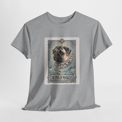 PUG TSHIRT PUG OF PENTACLES in sport gray