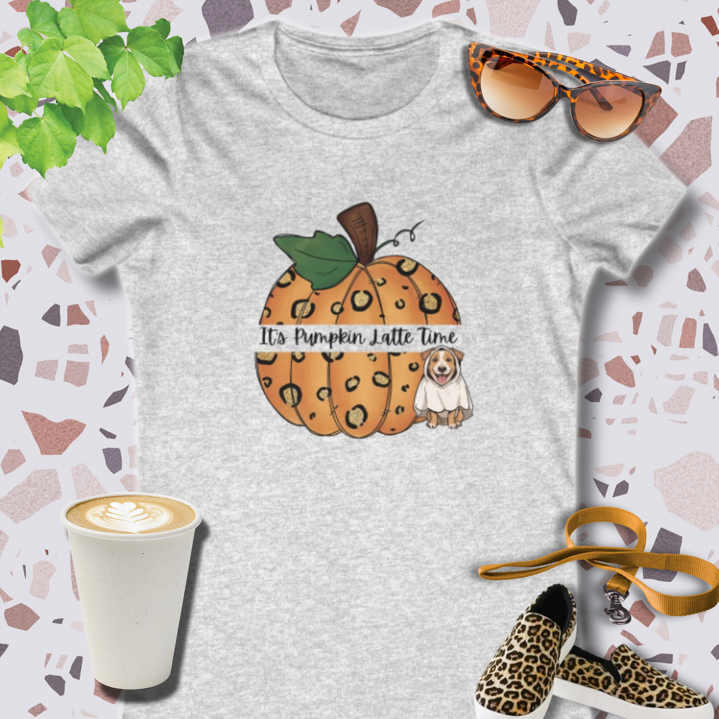 Pumpkin_Shirts_for_Adults_Its_Pumpkin_Latte_Time_in_athletic heather
